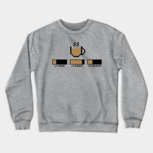 Coffee stats gamer Crewneck Sweatshirt